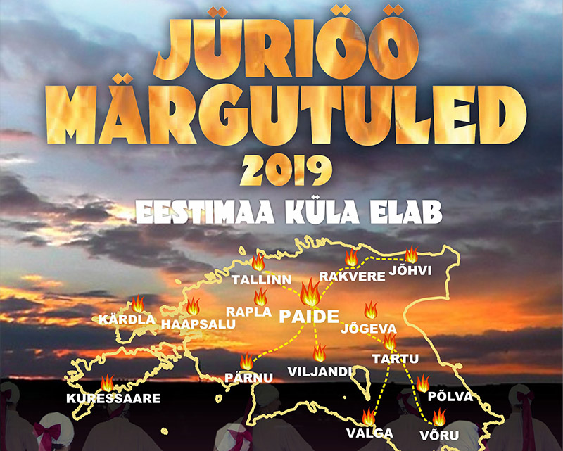 Jüriöö märgutuli liigub läbi külade Toompeale